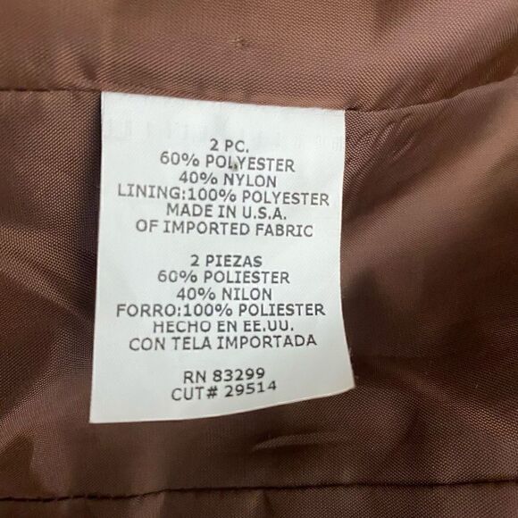 J Rose Brown Floral Appliqué Dress Suit - Picture 6 of 7